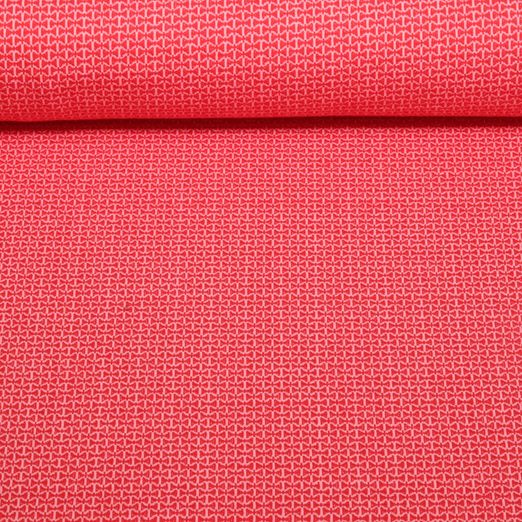 Jersey jacquard bio - Hamburger Liebe Beetles & Bugs Mini Bow Knit Rouge