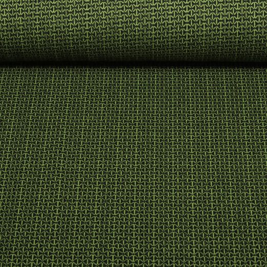 Jersey jacquard bio - Hamburger Liebe Beetles & Bugs Mini Bow Knit Vert