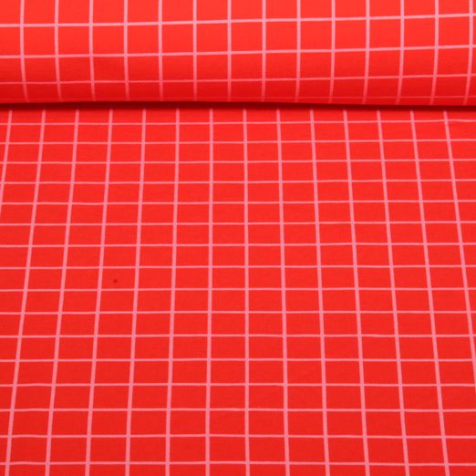 Sweat d'été bio - Hamburger Liebe Impression digitale Beetles & Bugs Grids Rouge