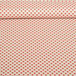 Popeline de coton - Petites fleurs Rouge