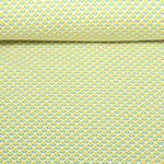 Popeline de coton - Petites fleurs Jaune