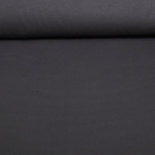Jersey de viscose Sanetta - Côtelé Gris