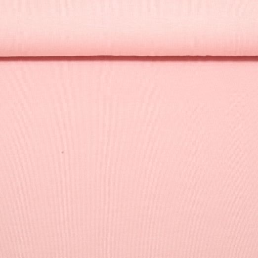 Jersey tricoté - Uni Mélange Rose pastel