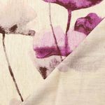 Linho viscose - impressão digital flores grandes bagas