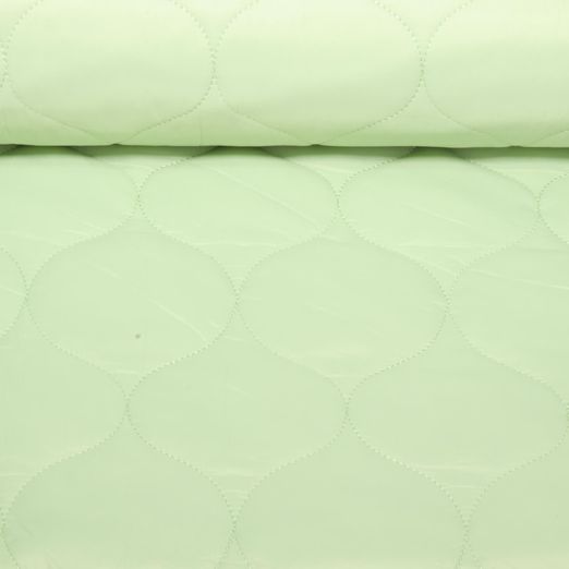 Tissu matelassé pour veste - Vert tilleul Ouaté
