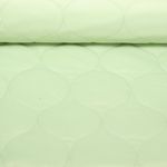 Tissu matelassé pour veste - Vert tilleul Ouaté