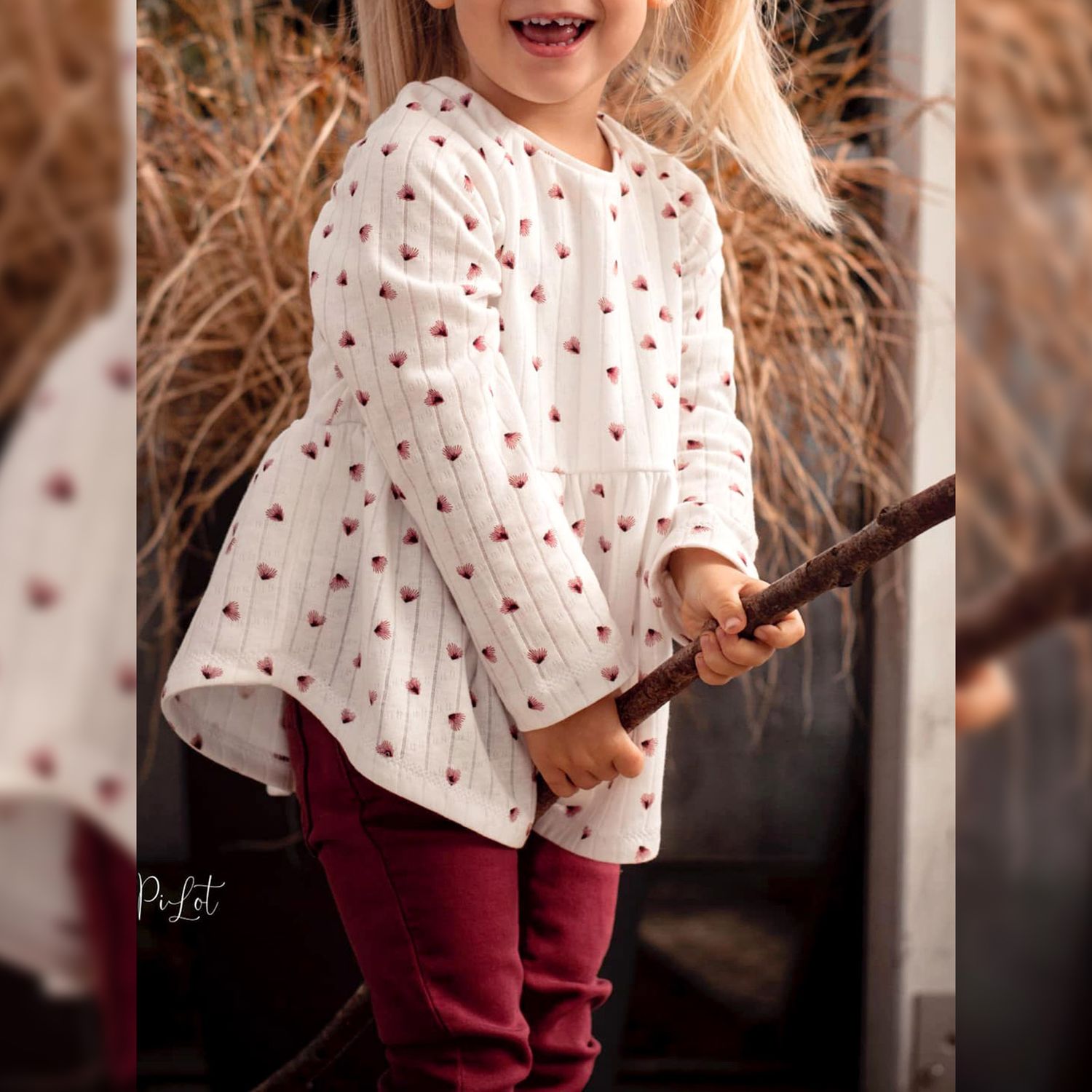 Shirt / Kleid / Tunika - Ruffled Raglan - Schnittmuster eBook-7 Shirt / Kleid / Tunika - Ruffled Raglan - Schnittmuster eBook-7