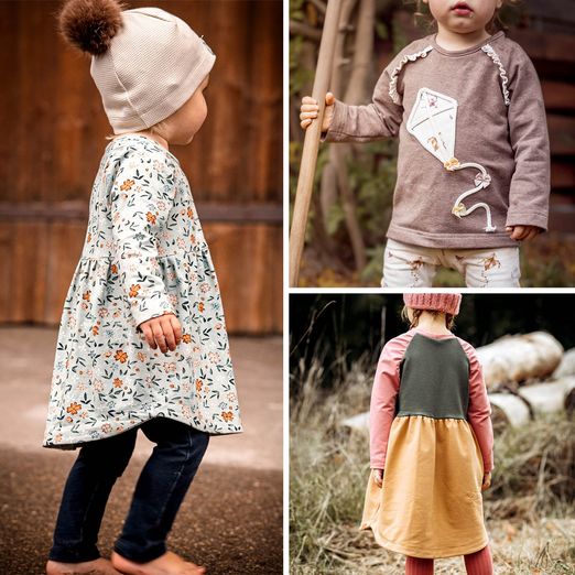Shirt / Kleid / Tunika - Ruffled Raglan - Schnittmuster eBook Shirt / Kleid / Tunika - Ruffled Raglan - Schnittmuster eBook