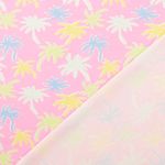 Jersey - Kombistoff Palmen Rosa Jersey - Kombistoff Palmen Rosa