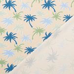 Jersey - Kombistoff Palmen Beige