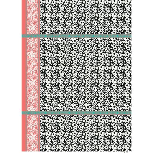 Panel Viskose Voile - Beach Kollektion Sterne Multicolor Panel Viskose Voile - Beach Kollektion Sterne Multicolor