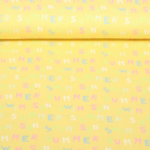 Jersey - Tissu à combiner Eté Jaune