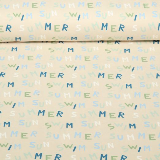 Jersey - Tissu à combiner Eté Beige