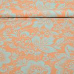 Voile de viscose - Beach Collection Fleurs Orange