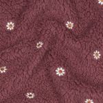 Teddy fleece - Blombroderi rosenträ Teddy fleece - Blombroderi rosenträ