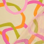 Tecido para vestidos e blusas - Linhas orgânicas Ecru Rosa Tecido para vestidos e blusas - Linhas orgânicas Ecru Rosa