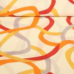 Tissu robes et blouses - Lin organique Ecru Orange