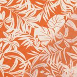 Voile di cotone – Foglie tropicali arancione scuro Voile di cotone – Foglie tropicali arancione scuro