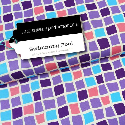 Collection Performance Albstoffe - Swimming Pool Violet
