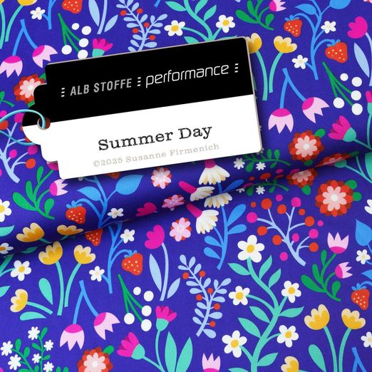 Collection Performance Albstoffe - Summer Day Bleu Collection Performance Albstoffe - Summer Day Bleu