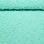 Jersey Jacquard - Beach Collection Léopard Turquoise