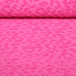 Jersey Jacquard - Beach Collection Léopard Fuchsia
