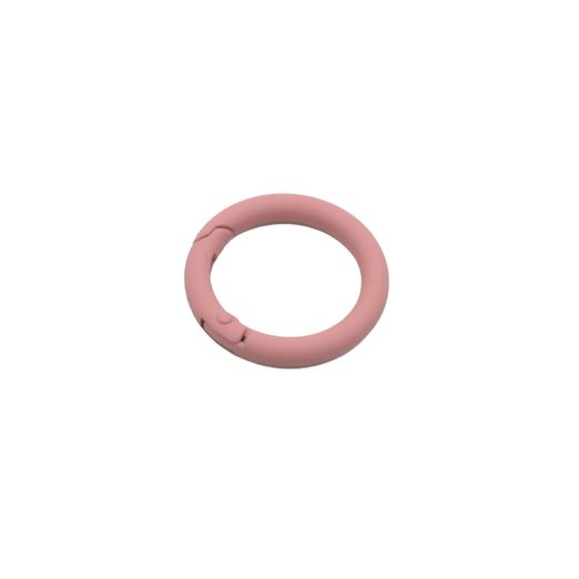 Mousqueton rond 25mm Vieux rose D213