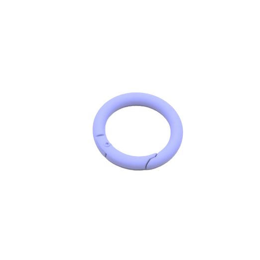 Mousqueton rond 25mm Lilas D268