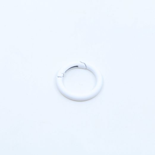 Mousqueton rond 25mm Blanc B3 Mousqueton rond 25mm Blanc B3