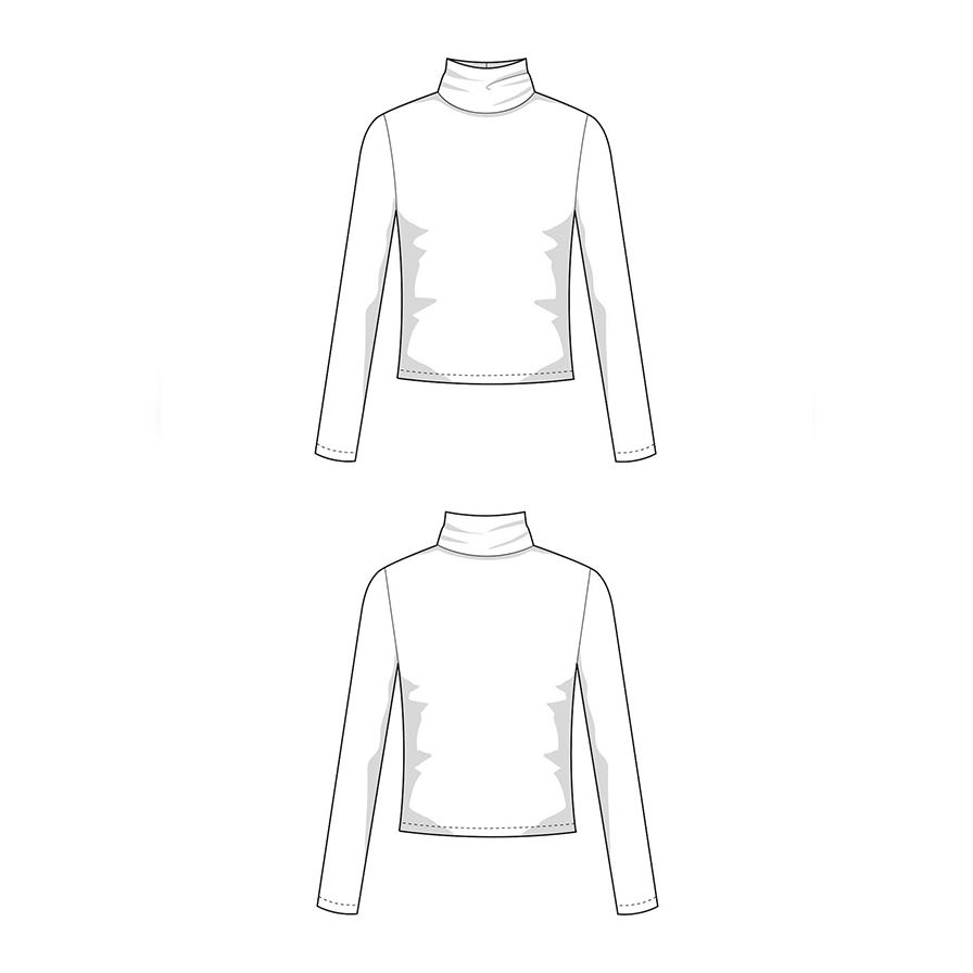 Pull col roulé - The Basic Turtleneck - Patron numérique-1 Pull col roulé - The Basic Turtleneck - Patron numérique-1
