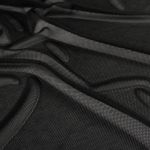 Futter Sport Mesh - 4-Wege-Stretch Uni Schwarz