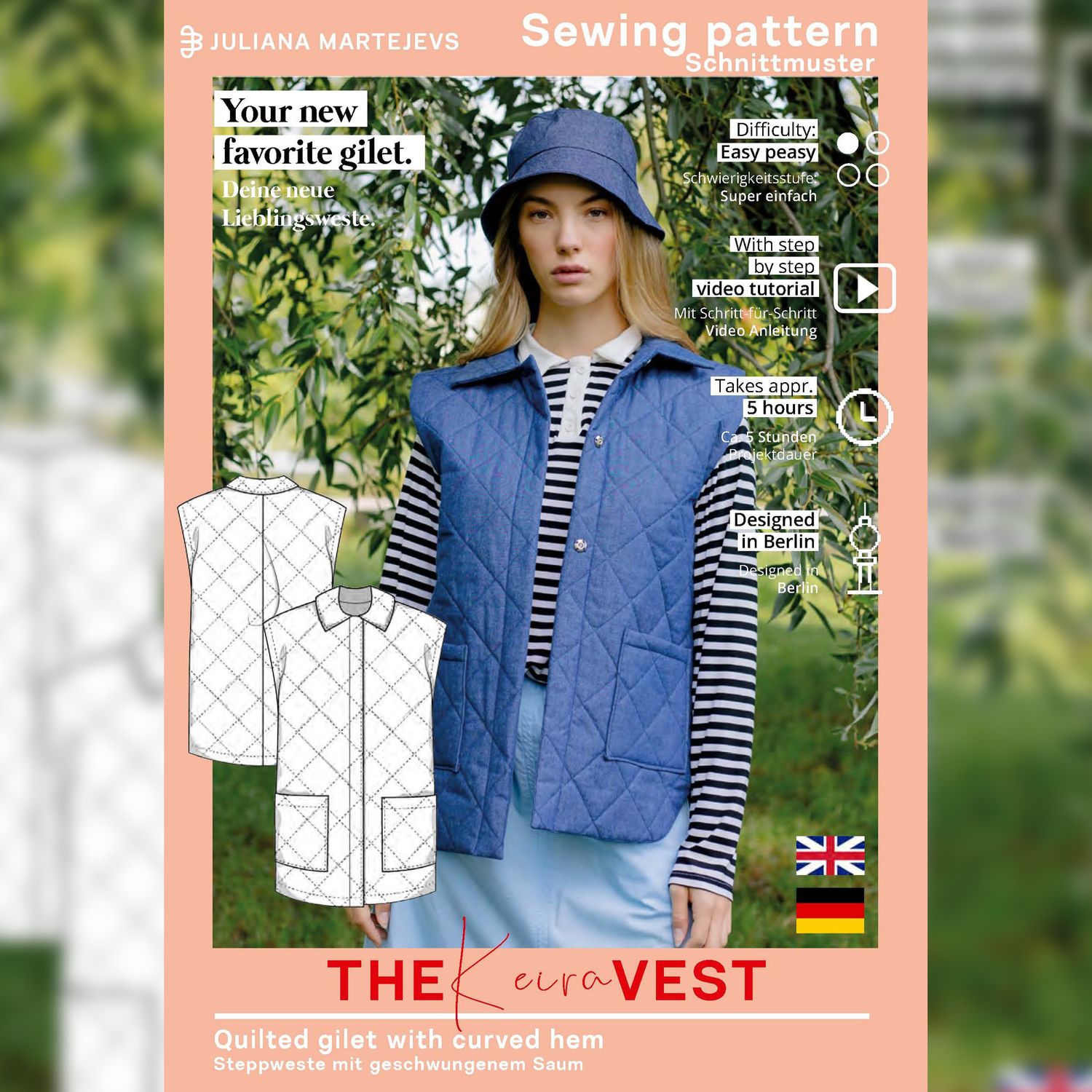 Gilet - The Keira Vest - Patron numérique-9 Gilet - The Keira Vest - Patron numérique-9