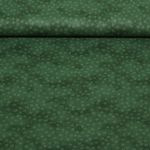 Popeline de coton - Petits ronds Vert sapin