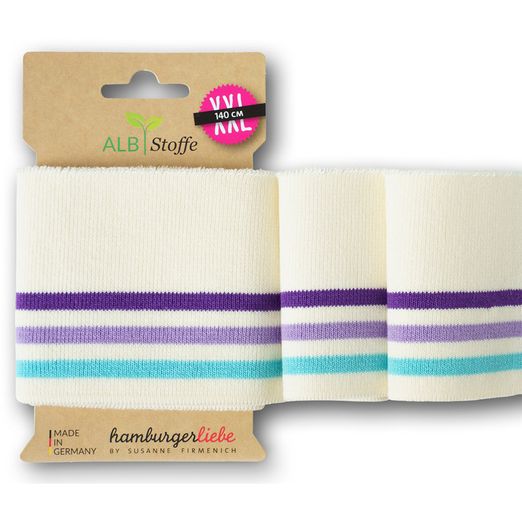 Bord-côte Cuff Me College - Blanc Lilas