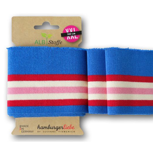 Bord-côte Cuff Me College - Bleu Rouge