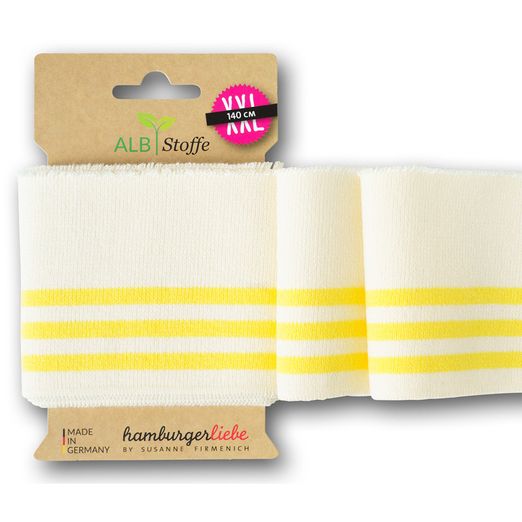 Bord-côte Cuff Me College - Blanc Jaune