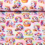 Eponge - Impr. digi. Serviette de plage Licornes Multicolore