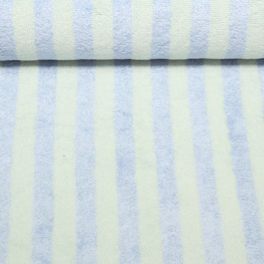 Eponge - Rayures teintées dans la masse Vert menthe Bleu clair