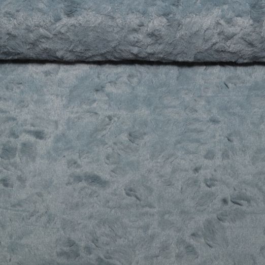 Fausse fourrure - Texturée Bleu jeans