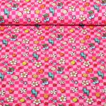 Ekologisk bomullssatin - Hamburger Liebe Choose Your Vibe Be You Pink