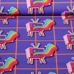 Toile canevas bio - Hamburger Liebe Choose Your Vibe The Happy Channel Violet