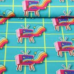 Toile canevas bio - Hamburger Liebe Choose Your Vibe The Happy Channel Bleu pétrole