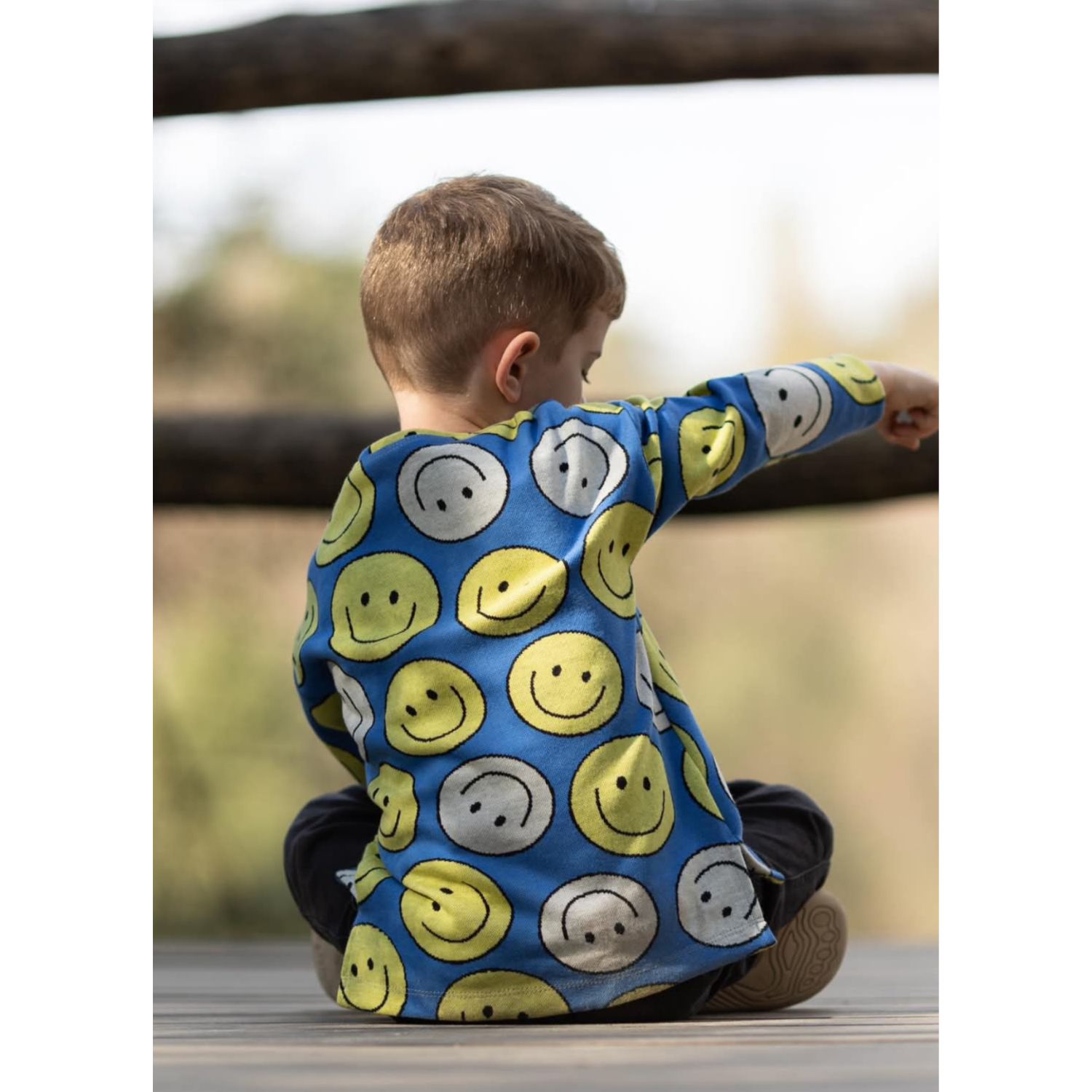 Jersey jacquard bio - Hamburger Liebe Choose Your Vibe Smile Bleu-1 Jersey jacquard bio - Hamburger Liebe Choose Your Vibe Smile Bleu-1