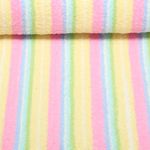 Eponge coton - Mélange de rayures Pastel Teinté dans la masse