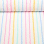 Eponge coton - Rayures Pastel Teinté dans la masse