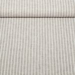 Lin - Coton - Rayures Gris