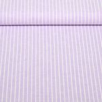 Lin - Coton - Rayures Lilas