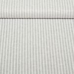 Lin - Coton - Rayures Gris clair