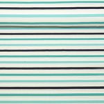 Bio Jersey - Hamburger Liebe Just Stripes Multicolor Türkis