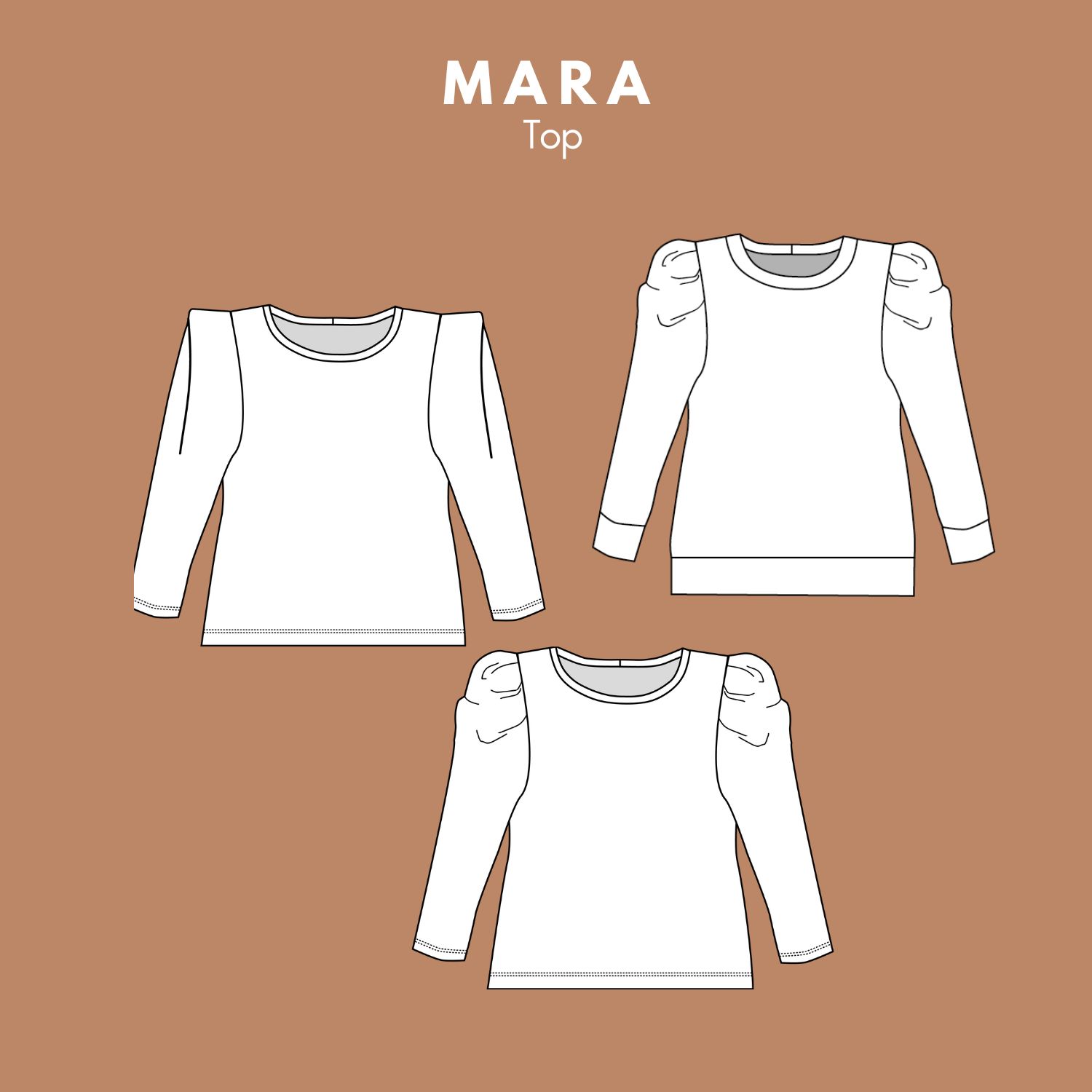 Shirt - MARA - Schnittmuster eBook-1 Shirt - MARA - Schnittmuster eBook-1